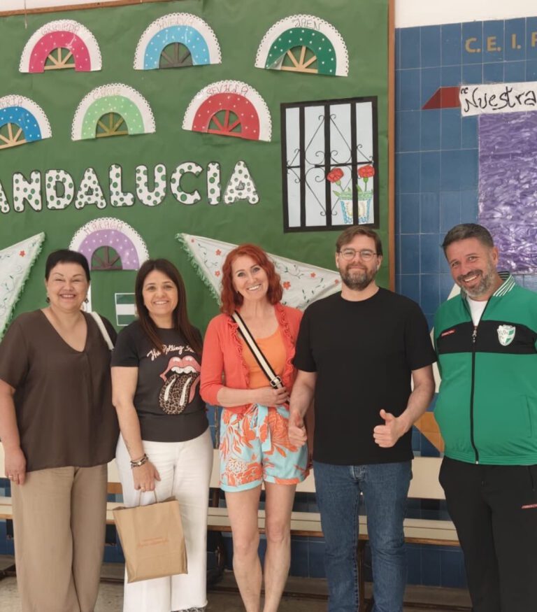 Teachers from Latvia with colleagues at CEIP Jábega, Málaga