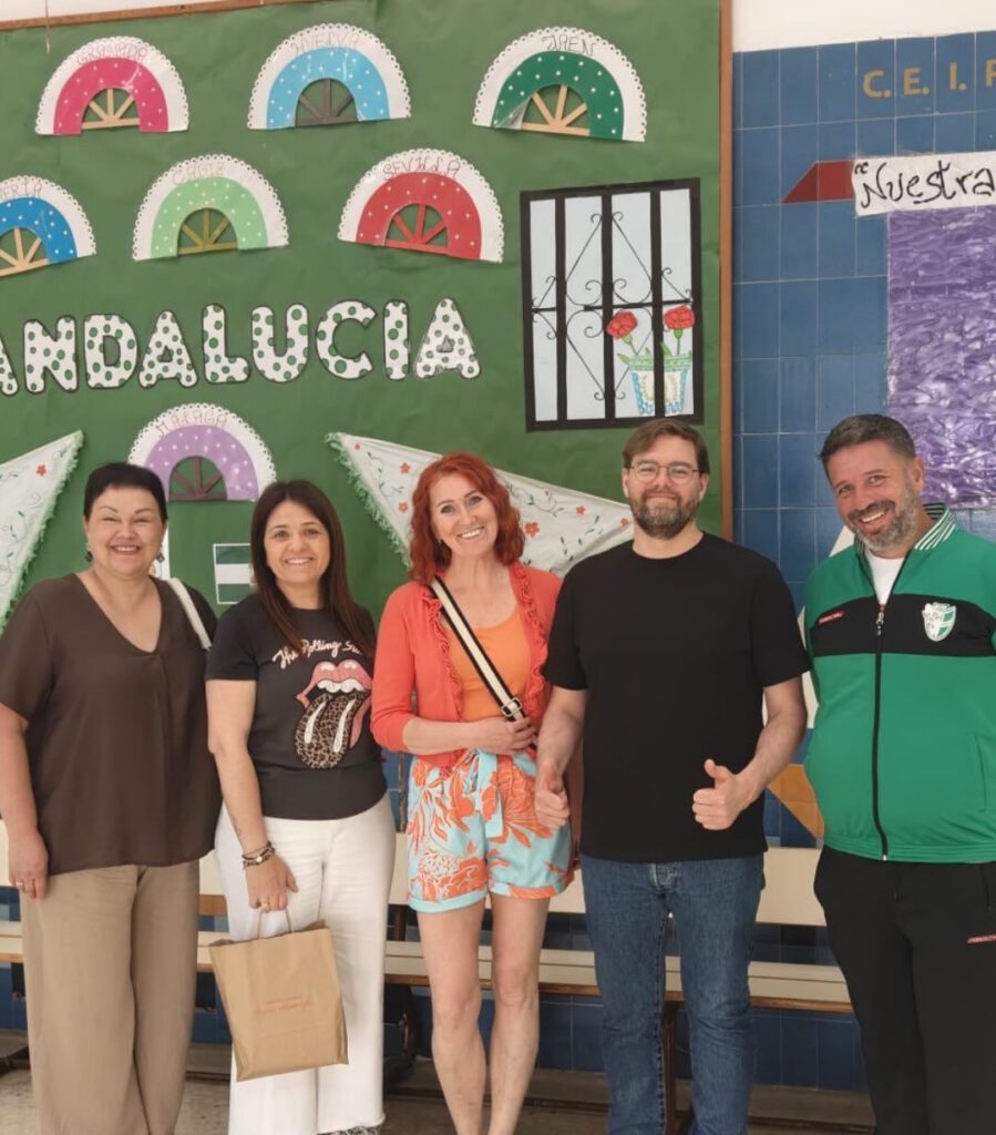 Lett tanárok a CEIP Jábega kollégáival, Málaga