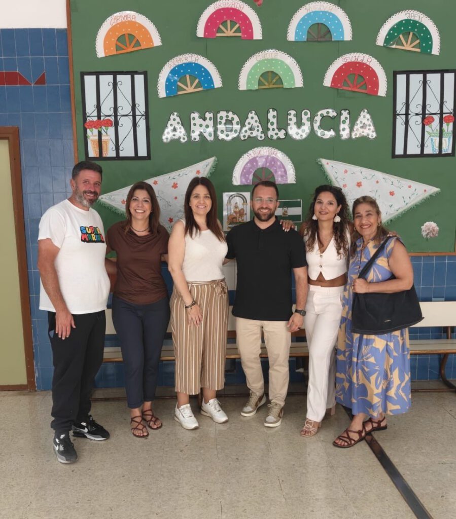Látogató tanárok a CEIP Jábega munkatársaival, Málaga