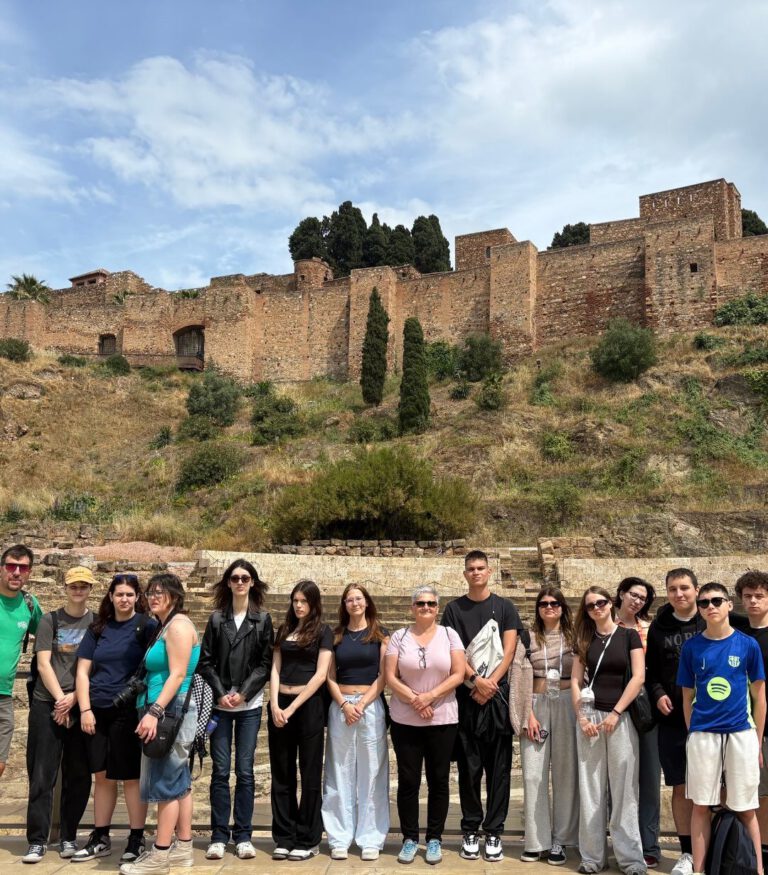 School group at the Alcazaba of Málaga